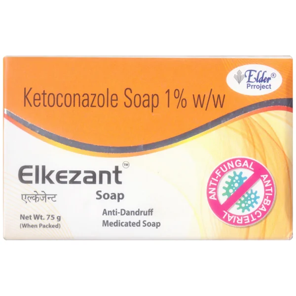 Elkezant Anti-Dandruff Medicated Soap, 75 gm