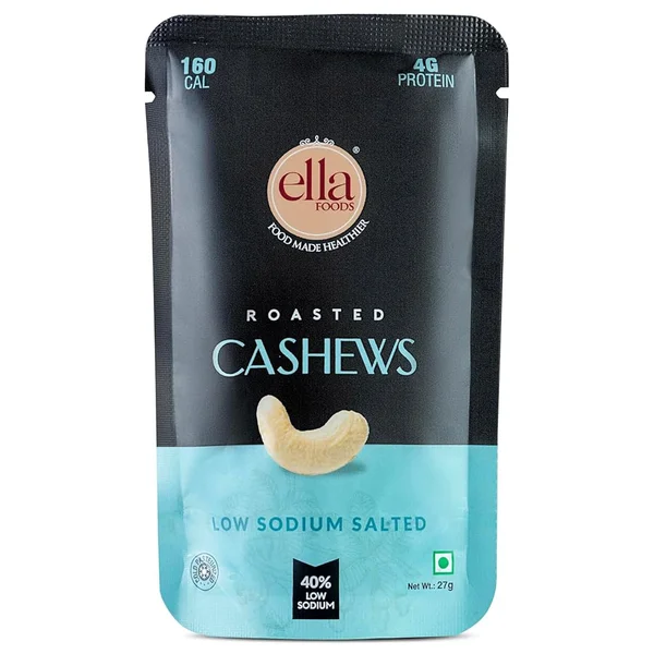 Ella Foods Salted Roasted Cashews, 27 gm