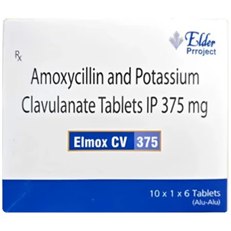 Elmox CV 375 mg Tablet 10's