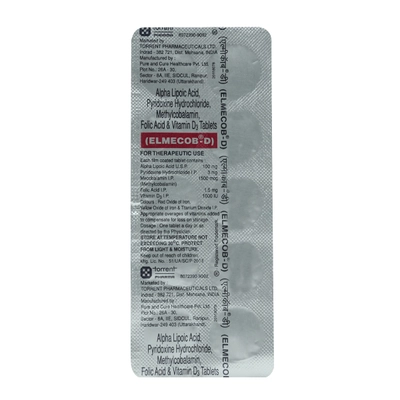 Elmecob-D Tablet 10's, Pack of 10 TABLETS