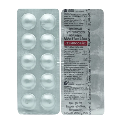 Elmecob-D Tablet 10's, Pack of 10 TABLETS