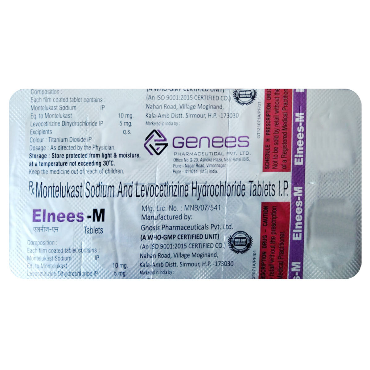 Elnees-M Tablet 10's, Pack of 10 TABLETS Elnees-M Tablet 10's, Pack of 10 TABLETS