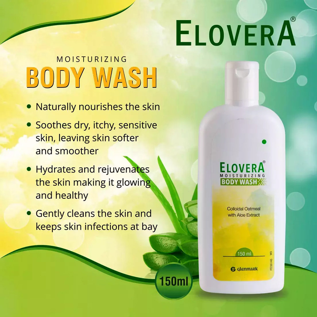 Elovera Moisturizing Body Wash 150 ml, Pack of 1 Elovera Moisturizing Body Wash 150 ml, Pack of 1