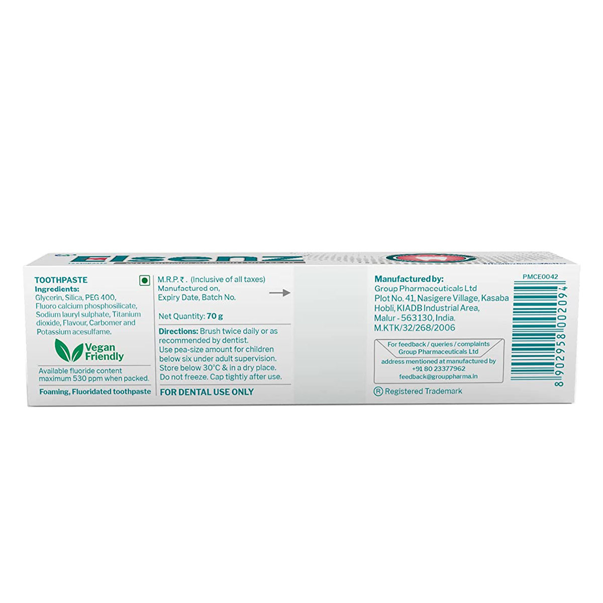 Elsenz Toothpaste 70 gm Price, Uses, Side Effects, Composition Apollo