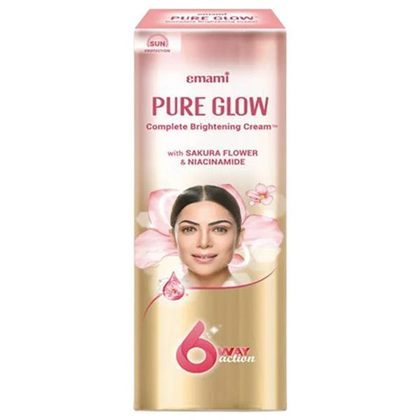 Emami Pure Glow Complete Brightening Cream, 25 gm