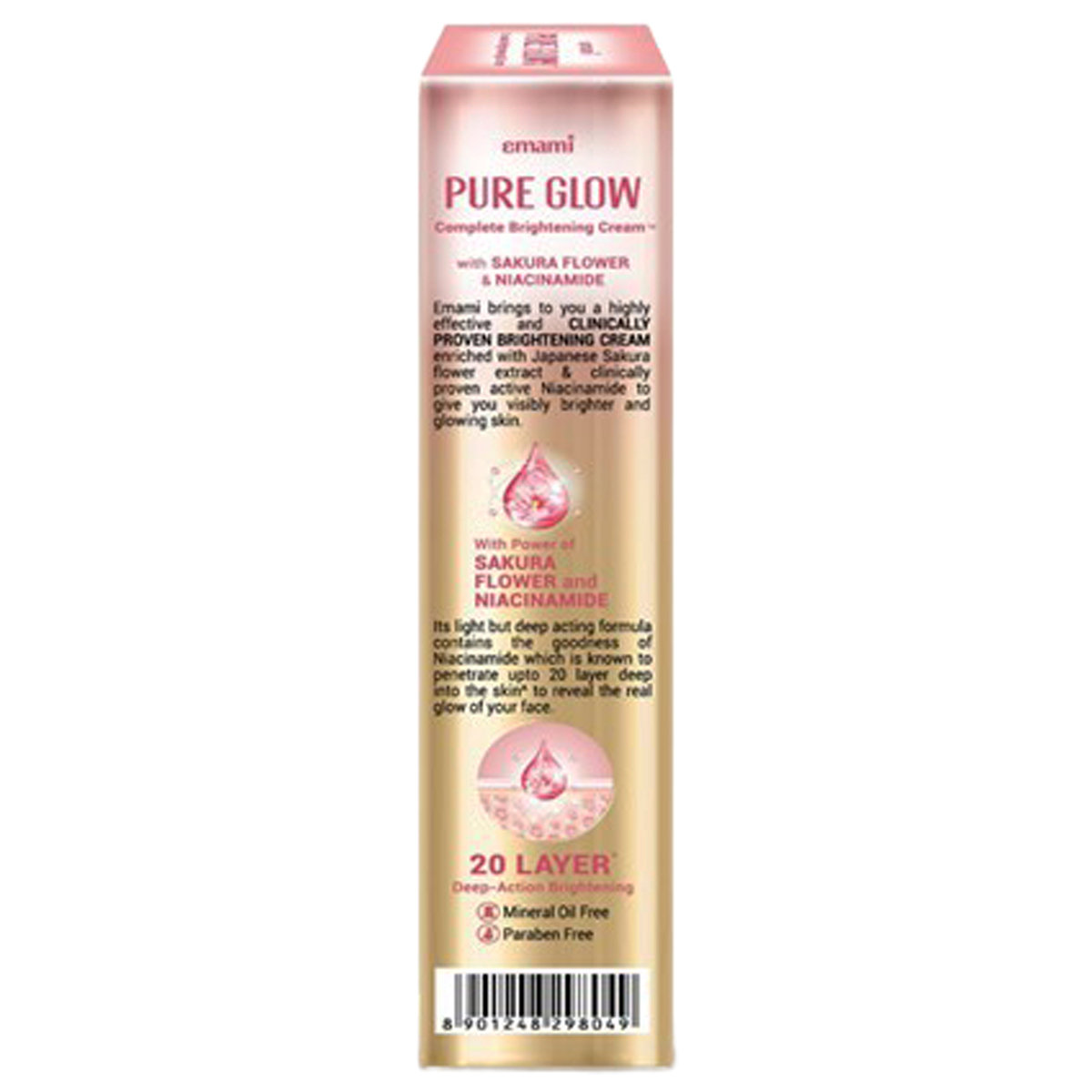 Emami Pure Glow Complete Brightening Cream, 25 gm, Pack of 1 Emami Pure Glow Complete Brightening Cream, 25 gm, Pack of 1