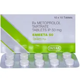 Embeta 50 mg Tablet 10's, Pack of 10 TabletS