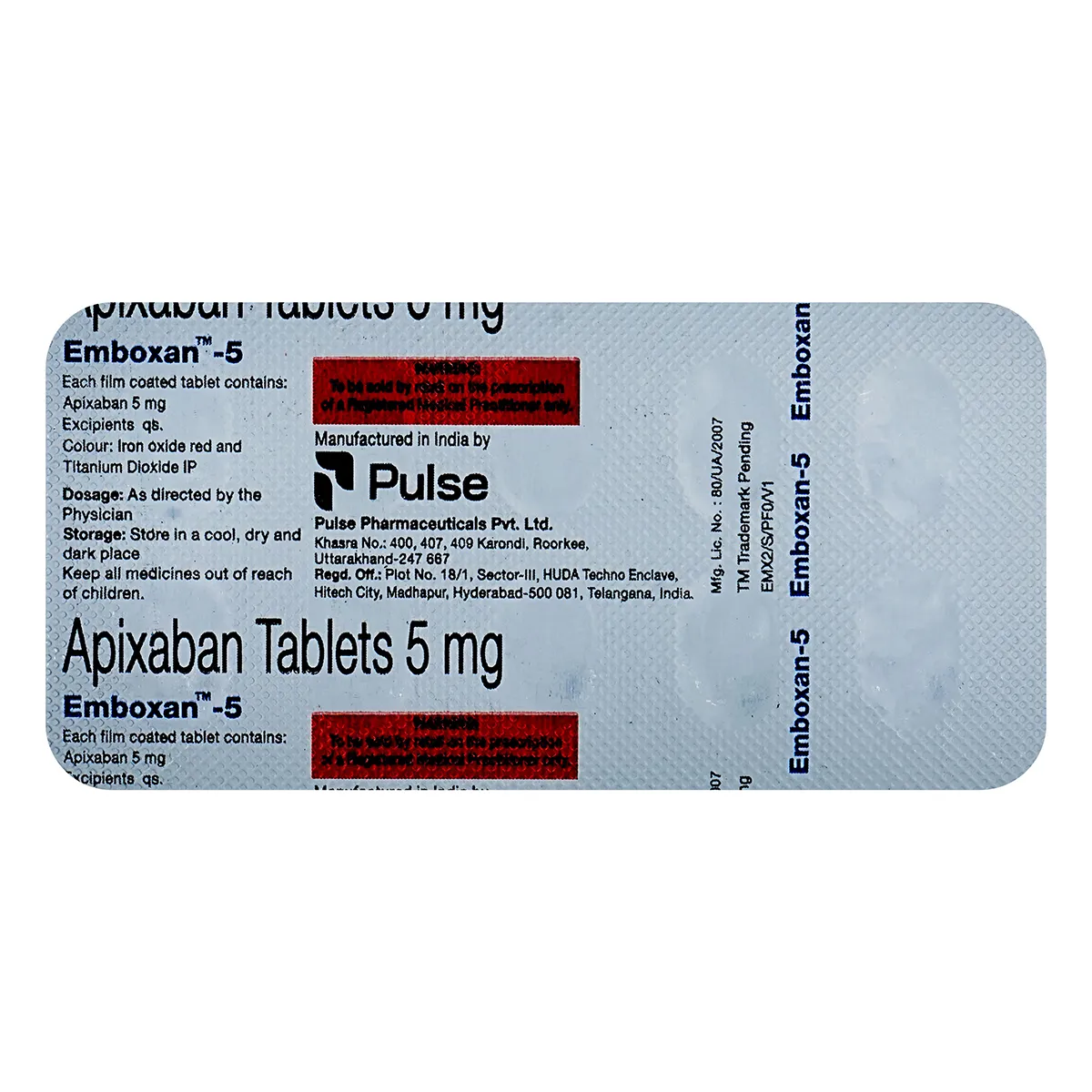 Emboxan-5 Tablet Uses, Side Effects, Price Apollo Pharmacy