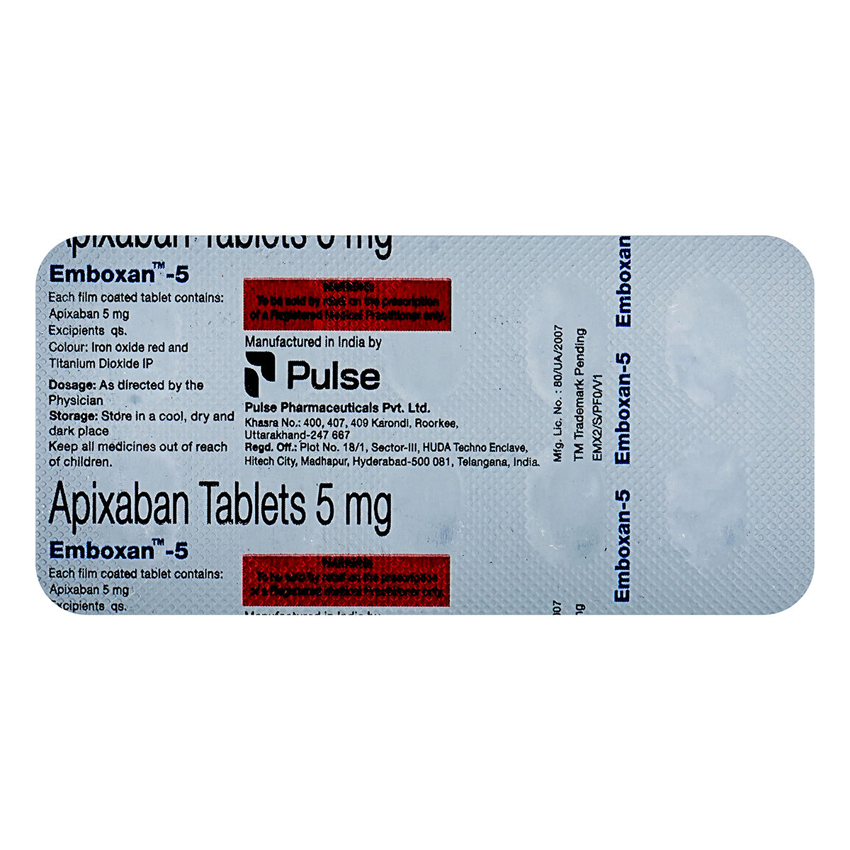 Emboxan-5 Tablet 10's, Pack of 10 TABLETS Emboxan-5 Tablet 10's, Pack of 10 TABLETS