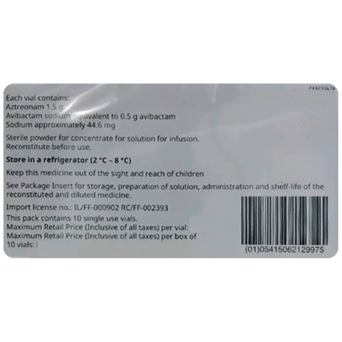 Buy Emblaveo Infusion 1's online | Uses, Side Effects, Price and ...