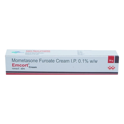 Emcort 0.1% Cream 20 gm, Pack of 1 Cream