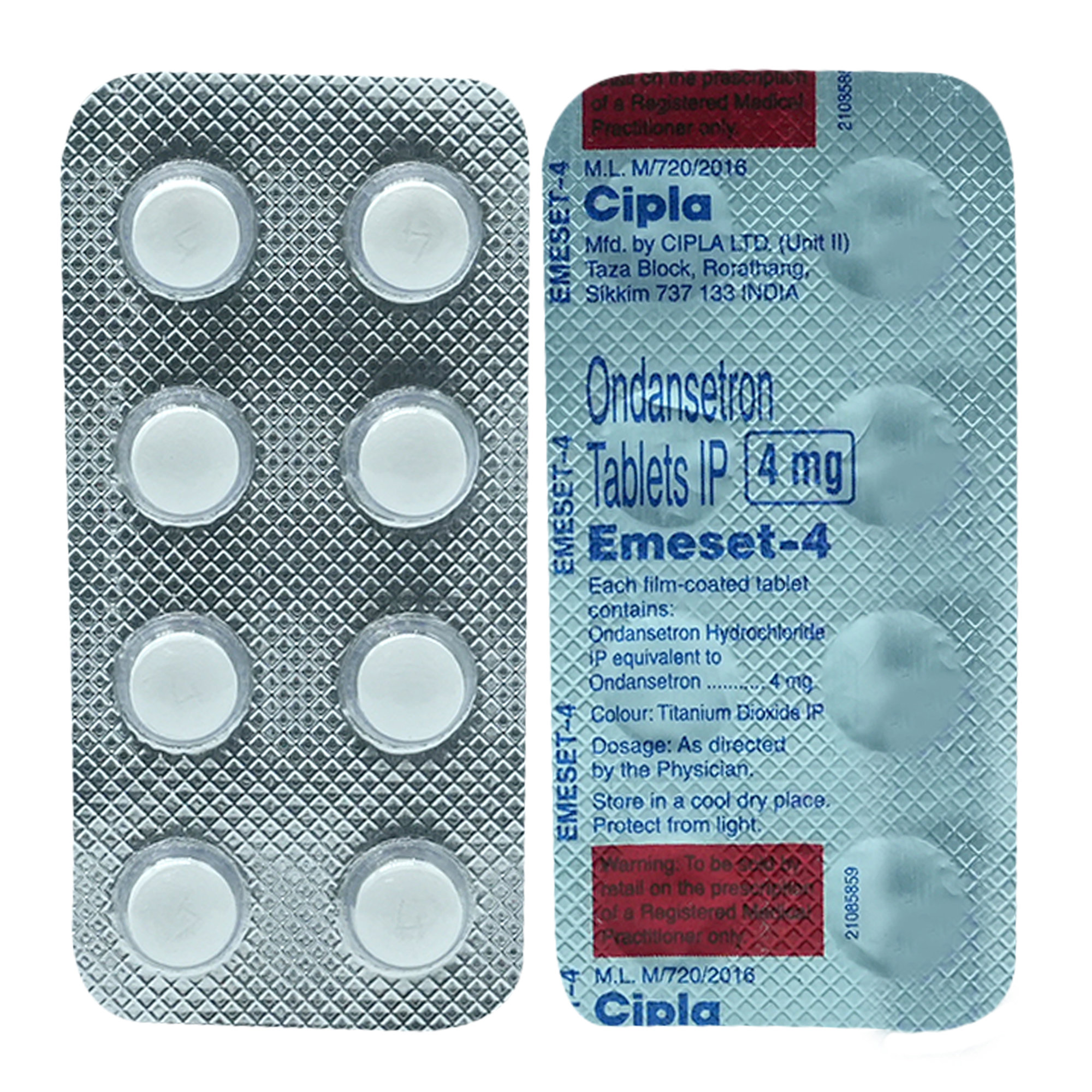 Emeset-4 Tablet 10's, Pack of 10 TABLETS Emeset-4 Tablet 10's, Pack of 10 TABLETS