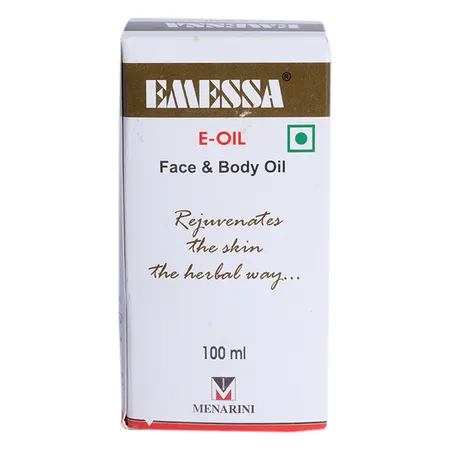 Emessa-E Oil 100 ml | Softens & Smoothens Rough & Dry Skin | For Face & Body
