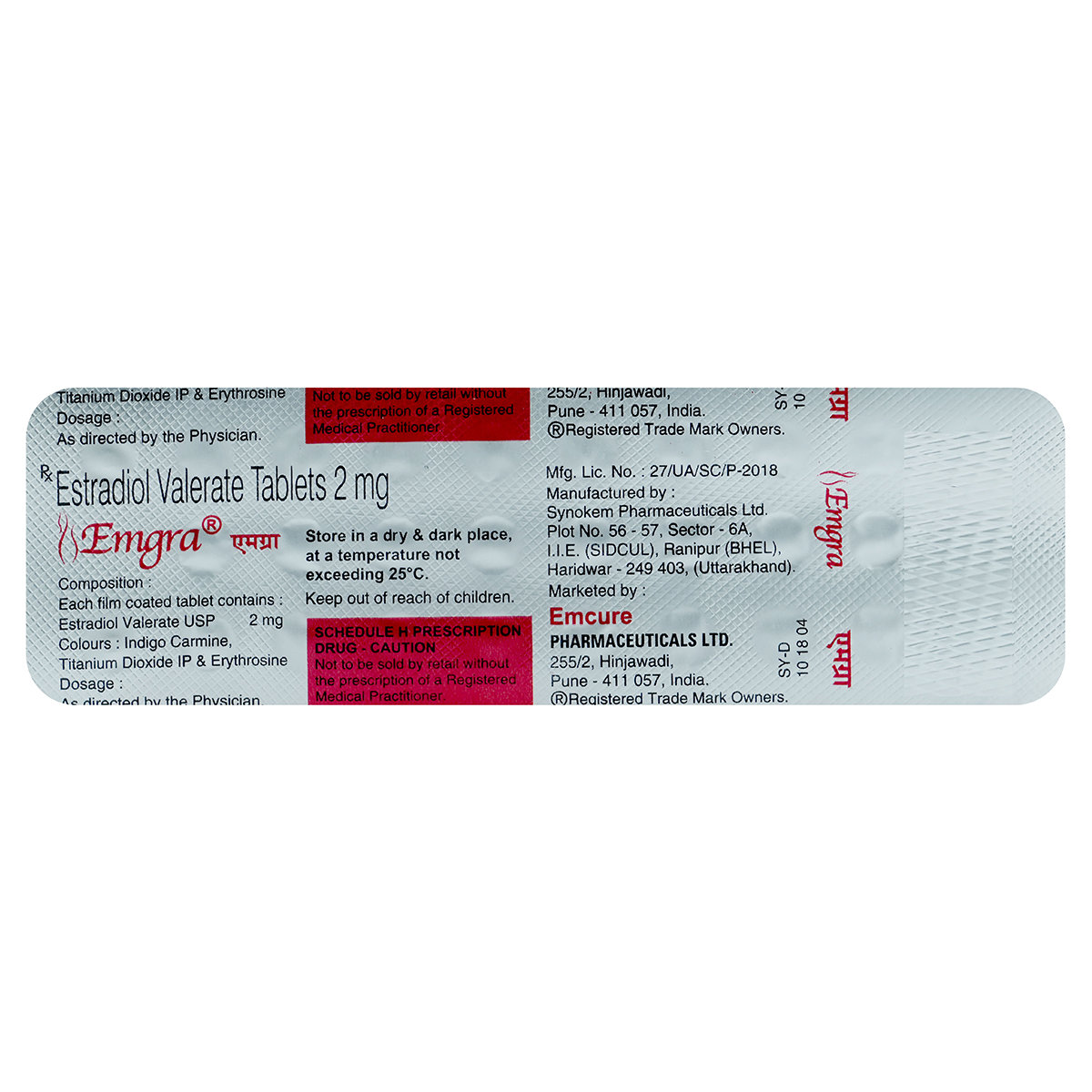 Emgra Tablet 28's, Pack of 28 TABLETS Emgra Tablet 28's, Pack of 28 TABLETS