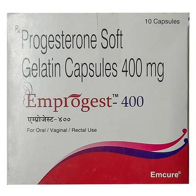 Emprogest-400 Softgel Capsule 10's, Pack of 10 SOFTGELSS