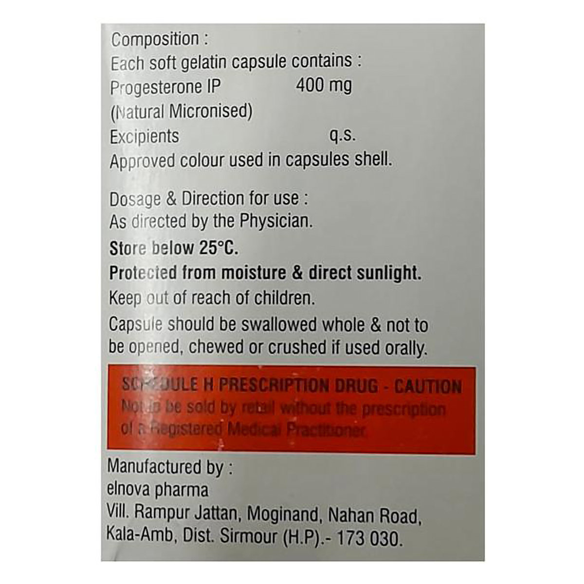 Emprogest-400 Softgel Capsule 10's, Pack of 10 SOFTGELSS Emprogest-400 Softgel Capsule 10's, Pack of 10 SOFTGELSS