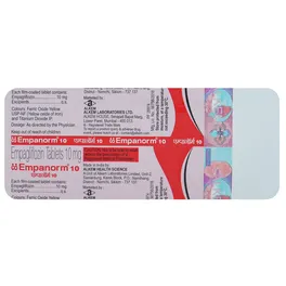 Empator Buy Empanorm 10 Tablet 10's online | Uses, Side Effects, Price and ...