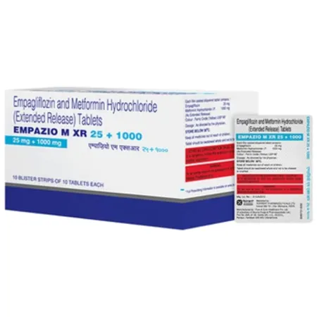 Empazio M XR 25+1000 Tablet 10's