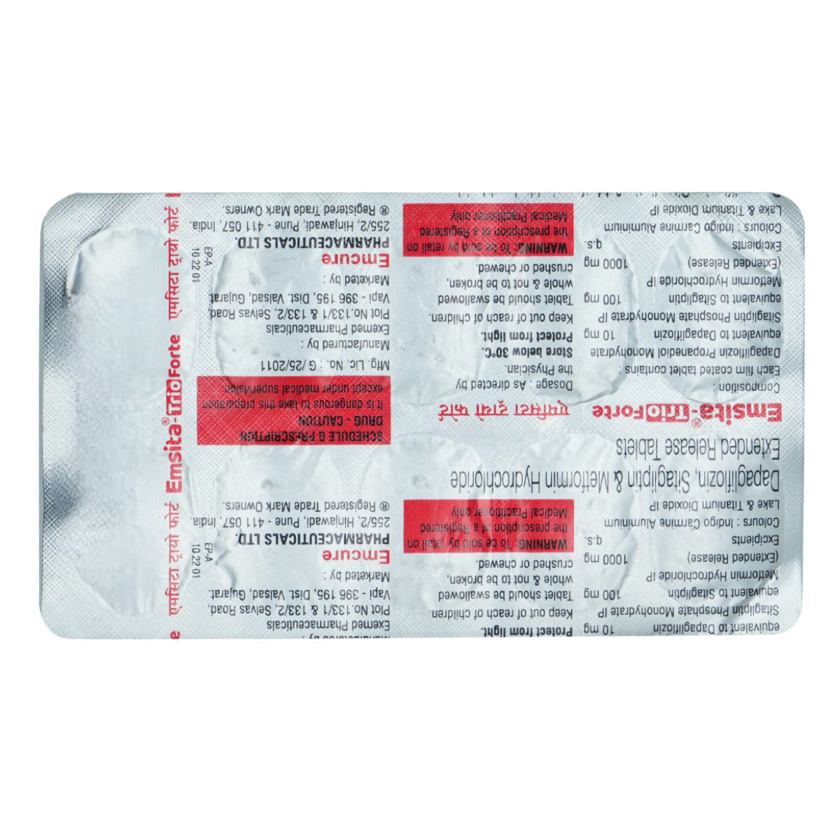 Emsita-Trio Forte Tablet 10's, Pack of 10 TABLETS Emsita-Trio Forte Tablet 10's, Pack of 10 TABLETS