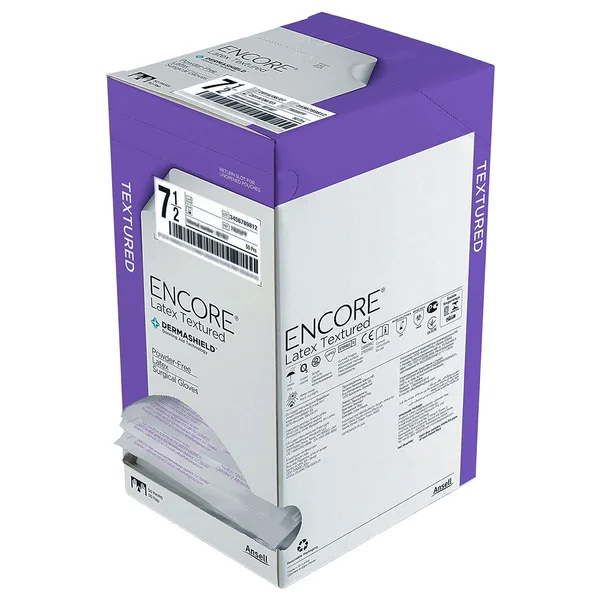 Ansell Encore Latex Under PF Gloves 6.5 , Pack of 1