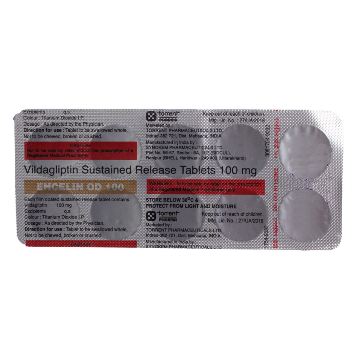 Encelin OD 100 Tablet 10's Price, Uses, Side Effects, Composition ...