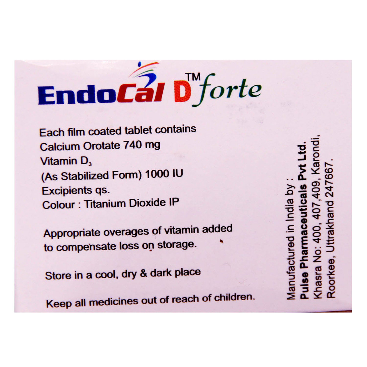 Endocal D Forte Tablet 10's, Pack of 10 Endocal D Forte Tablet 10's, Pack of 10