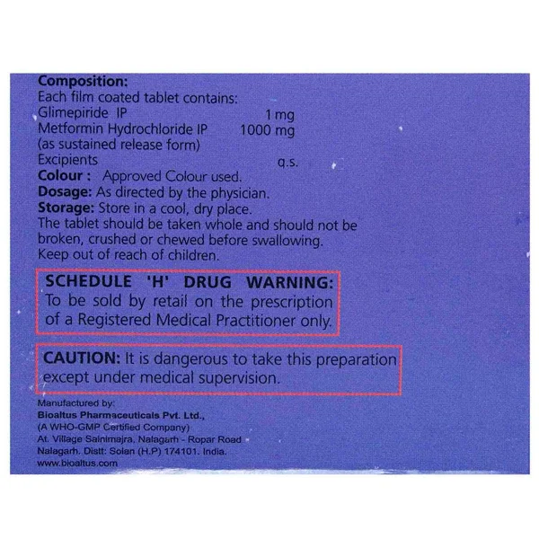 Endoglim M 1 Tablet 10's