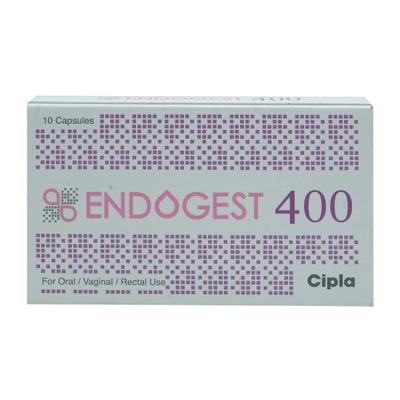 Endogest 400 Capsule 10's, Pack of 10 CapsuleS