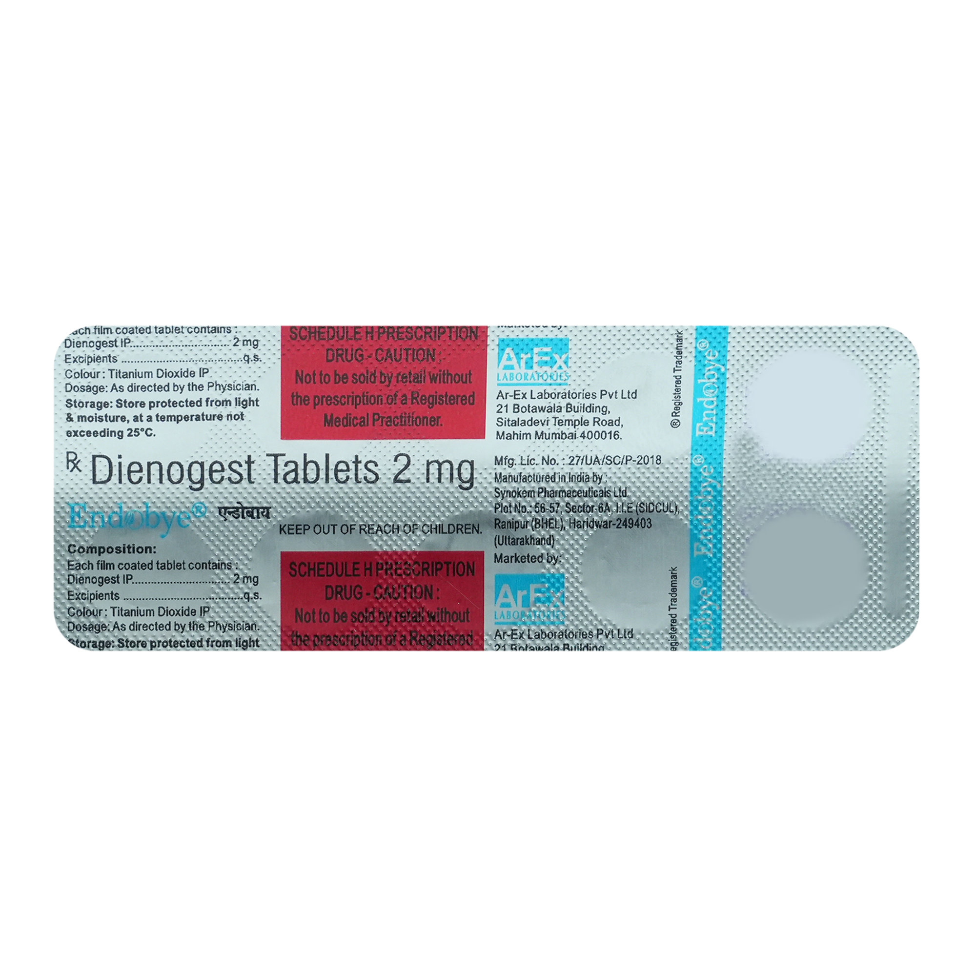Buy Endobye 2 mg Tablet 10's Online