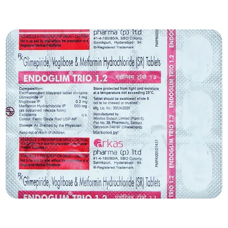 Endoglim Trio 1.2 Tablet 15's