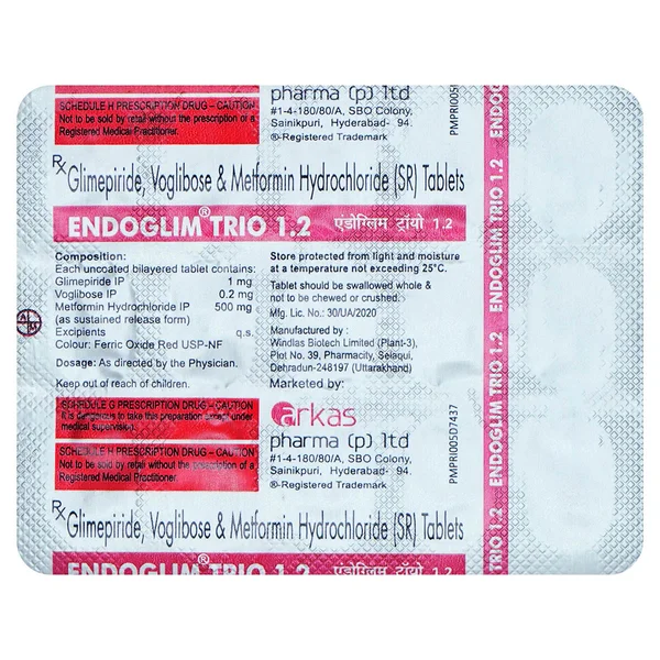 Endoglim Trio 1.2 Tablet 15's