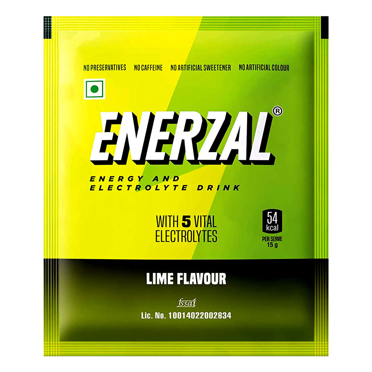 Buy Enerzal Lime Flavour Energy Drink Powder, 50 gm Online
