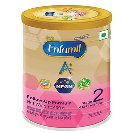 Enfamil A+ Follow Up Formula Stage 2 Powder, 400 gm Price, Uses, Side  Effects, Composition - Apollo Pharmacy