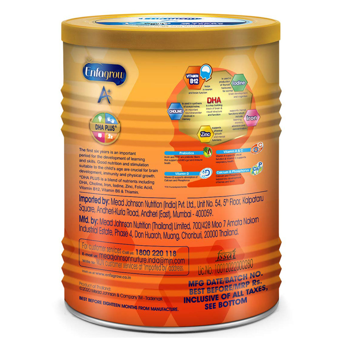 Enfagrow A+ Vanilla Flavour Nutritional Milk Powder for Children 3 to 6 years, 400 gm, Pack of 1 Enfagrow A+ Vanilla Flavour Nutritional Milk Powder for Children 3 to 6 years, 400 gm, Pack of 1