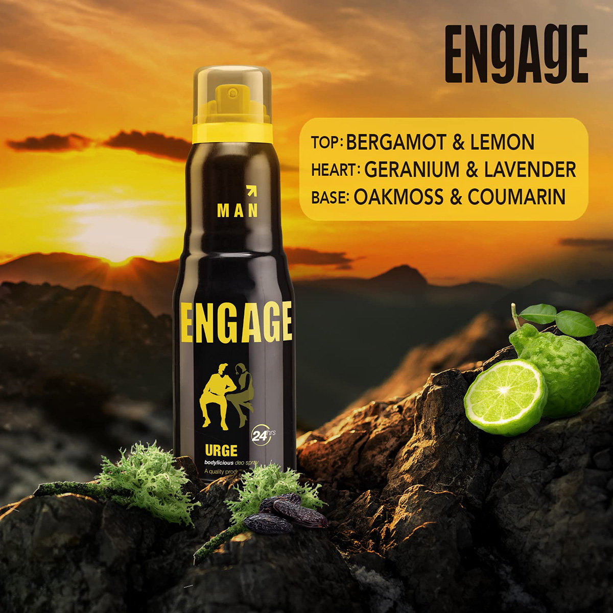 Engage Urge Deodorant Body Spray for Men, 150 ml, Pack of 1 Engage Urge Deodorant Body Spray for Men, 150 ml, Pack of 1