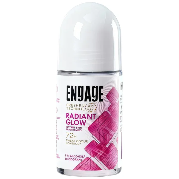 Engage Radiant Glow Deodorant Roll On, 50 ml