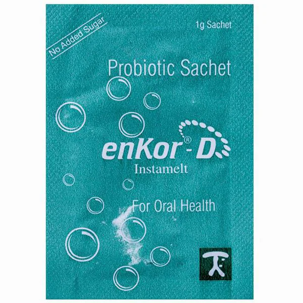 Enkor-D Instamelt Mint Sachet 1 gm, Pack of 1 POWDER