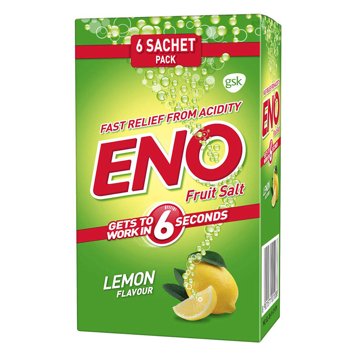 Buy ENO Fruit Salt Lemon Flavour Powder, 30 gm (6 sachets x 5 gm) Online