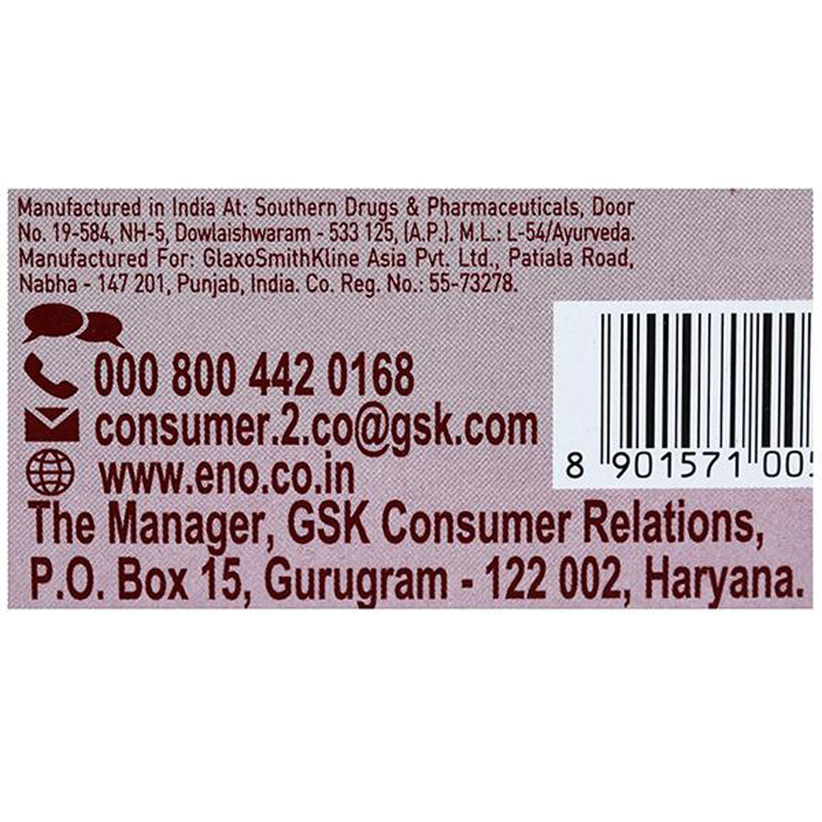 ENO Cola Flavour Powder, 5 gm, Pack of 1 ENO Cola Flavour Powder, 5 gm, Pack of 1