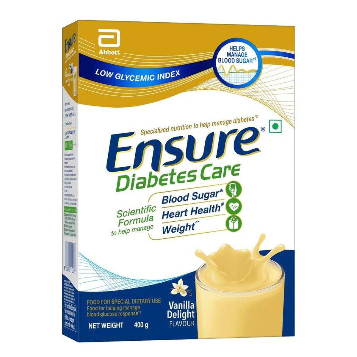 Buy Ensure Diabetes Care Vanilla Delight Flavour Powder for Adults, 400 gm  Online