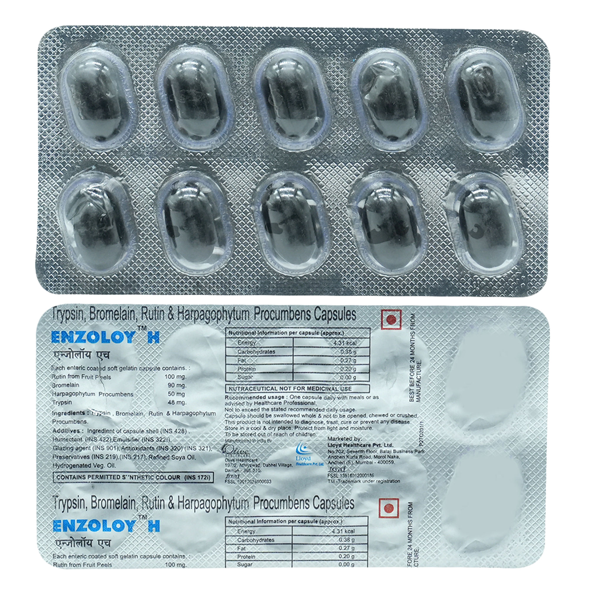 Buy Enzoloy H Softgel Capsule 10's Online