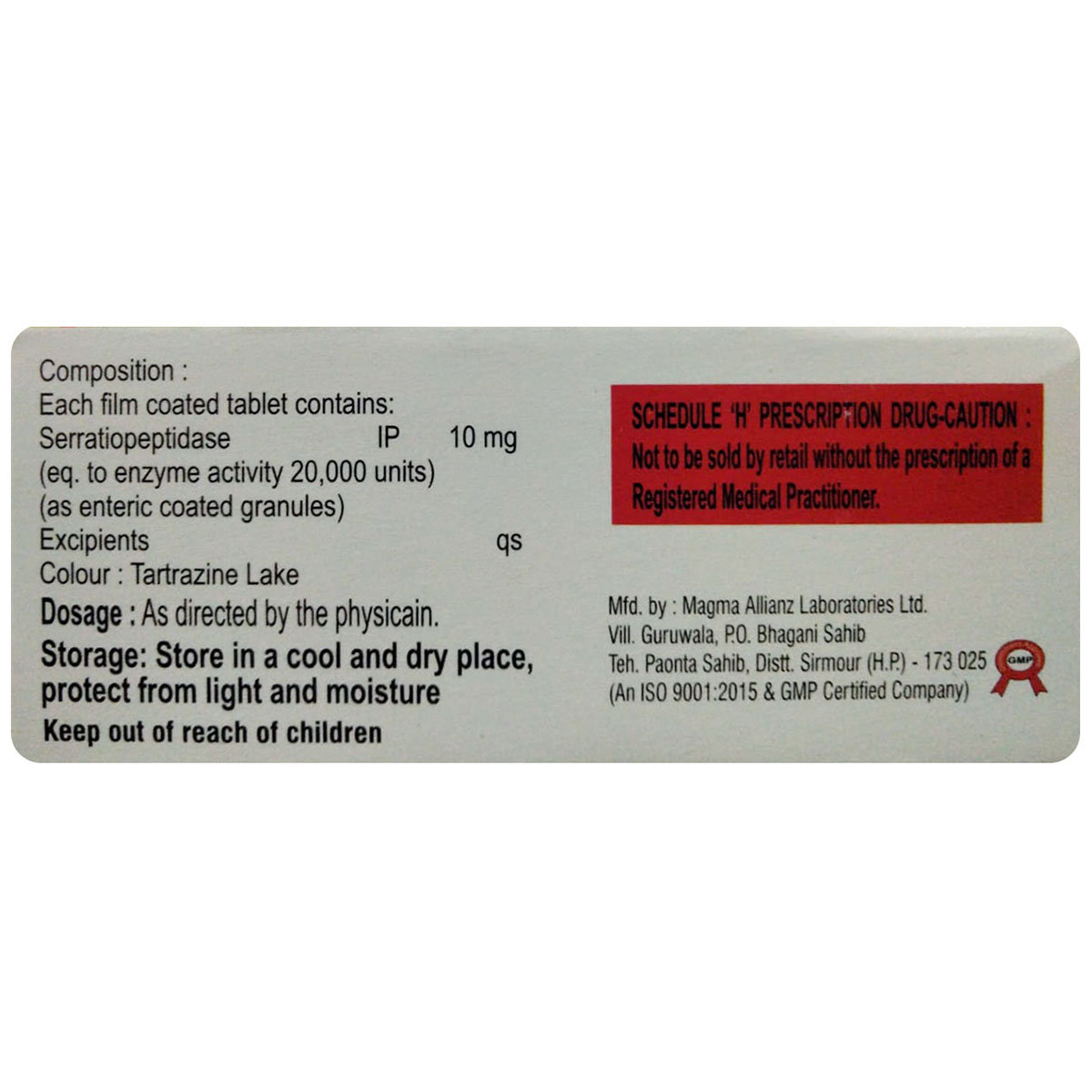 Enzi-10 Tablet 10's, Pack of 10 TABLETS Enzi-10 Tablet 10's, Pack of 10 TABLETS