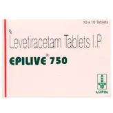Epilive 750 Tablet 10's, Pack of 10 TabletS