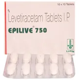 Epilive 750 Tablet 10's, Pack of 10 TabletS