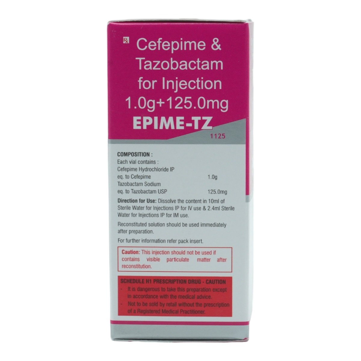 EPIME TZ 1GM+125MG INJECTION, Pack of 1 INJECTION EPIME TZ 1GM+125MG INJECTION, Pack of 1 INJECTION
