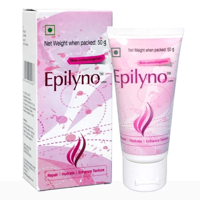 Epilyno Lotion 50 gm | Repairs &amp; Hydrates Skin | Improve Skin Texture, Pack of 1