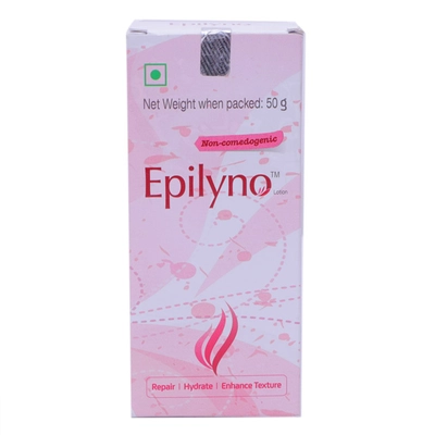 Epilyno Lotion 50 gm | Repairs &amp; Hydrates Skin | Improve Skin Texture, Pack of 1