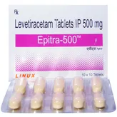 Epitra-500 Tablet 10's, Pack of 10 TABLETS