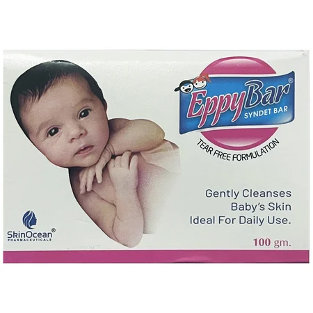Eppybar Gently Cleanses Syndet Bar, 100 gm