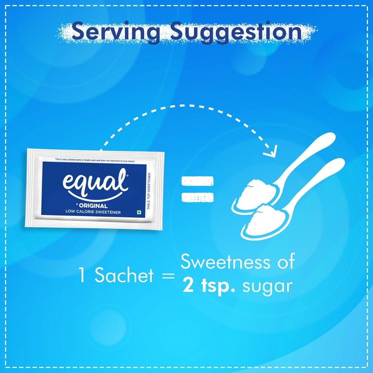 Equal Original Low Calorie Sweetener, 50 Sachets, Pack of 1 Equal Original Low Calorie Sweetener, 50 Sachets, Pack of 1